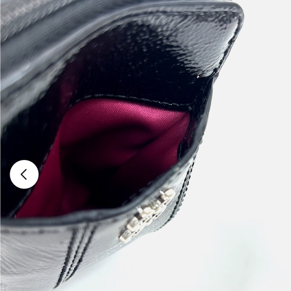 Coach Black Patent Leather Wristlet - Picture 9 of 9